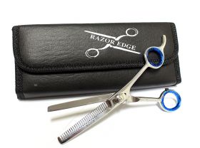 Professional Hair Cutting Razor Edge 6.5” Thinning Scissors 