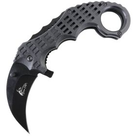 TheBoneEdge 6" All Black Colors Ball Bearing Spring Assisted Knives With Belt Clip