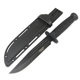 Defender-Xtreme 13" Tactical Hunting Knife ABS Handle 3CR13 Stainless Steel Black