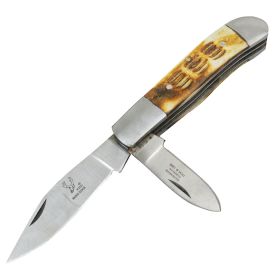 TheBoneEdge 7" Practical Dual-Bladed Pocket Knife With Nylon Sheath