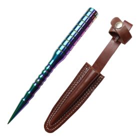 TheBoneEdge 8" Multi Color Decorative Spikes Dagger With Sheath