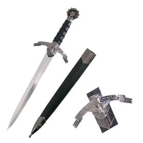 Defender 14.5" Medieval Roman Dagger Eagle Pattern Handle With Scabbard