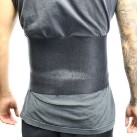 Perrini 10" Black Waist Slimmer Back Support Belt Tummy Belt Exercise Gym  
