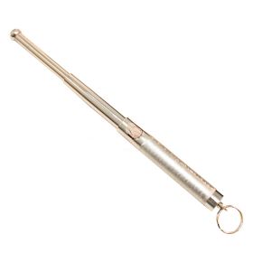 12.5" Silver Color Baton With Key Chain 