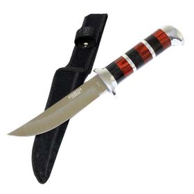 10"  Defender Xtreme Hunting Knife Stainless Steel Blade with Wood Handle