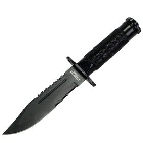 8.5" Heavy Duty Black Mini Survival Knife with Sheath