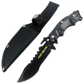 Hunt-Down 10" Stainless Steel Full Tang Survival Hunting Knife Tactical