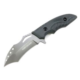 Hunt-Down 10" Full Tang Hunting Knife Stainless Steel Blade Sheath with Belt Clip