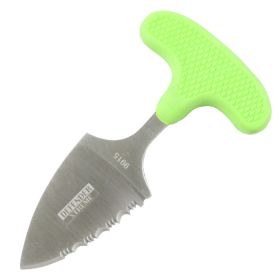 Defender-Xtreme 5" Stainless Steel Full Tang Survival Lime Green Push Knife