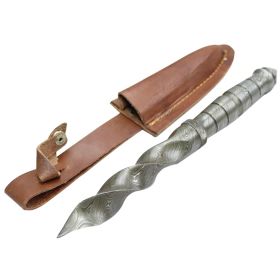 TheBoneEdge 10" Damascus Full Tang Kris Blade Hunting Knife Hand Forged