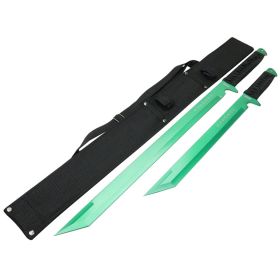 26" / 18" Stainless Steel Green Blade Sword with Sheath